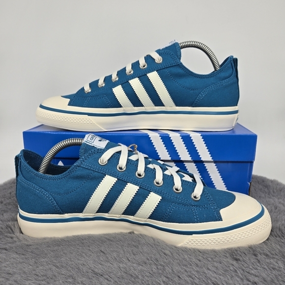 New adidas Lifestyle Nizza RF 74 Active Teal Off White Men\'s Shoes Size 9.5 main image 3